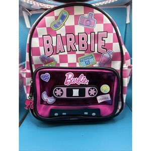 Barbie Play My Music Women's 10.5" Mini Backpack Pink Faux Leather NWT